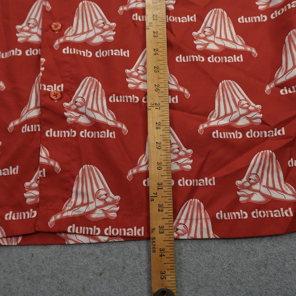 Platinum FUBU Shirt Mens XXL Red Fat Albert Dumb Donald Streetwear Short Sleeve - Picture 9 of 16